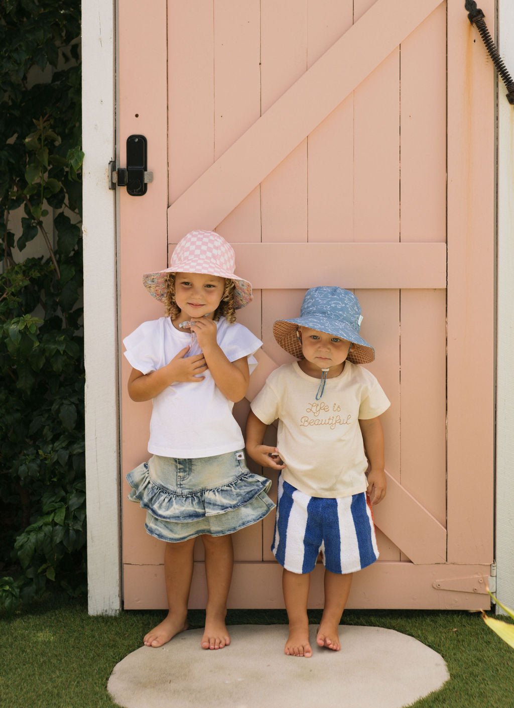 Sketch - a - Saurus Wide Brim Bucket Hat - Acorn Kids Accessories