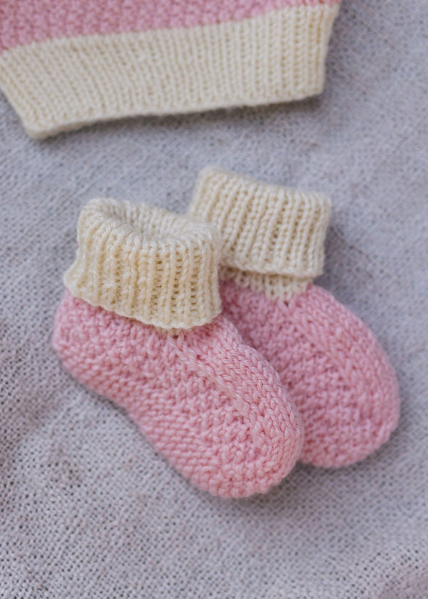 Springbud 100% Merino Booties Pink - Acorn Kids Accessories