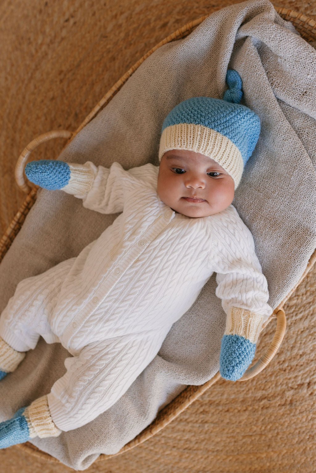 Springbud 100% Merino Gift Set Blue - Acorn Kids Accessories