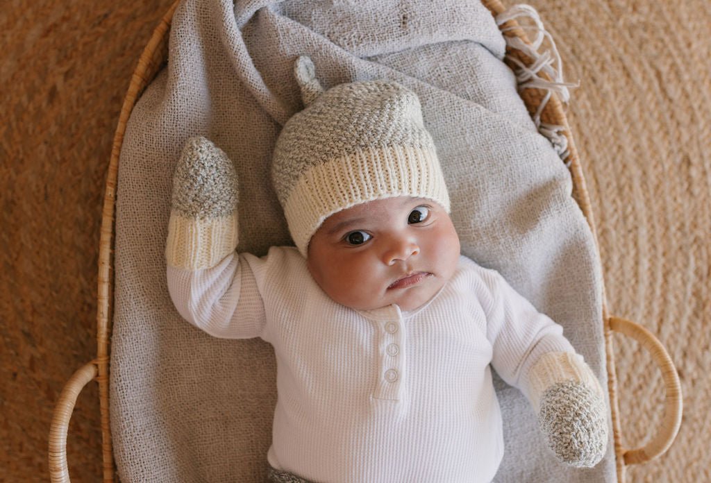 Springbud 100% Merino Gift Set Cloud Marle - Acorn Kids Accessories