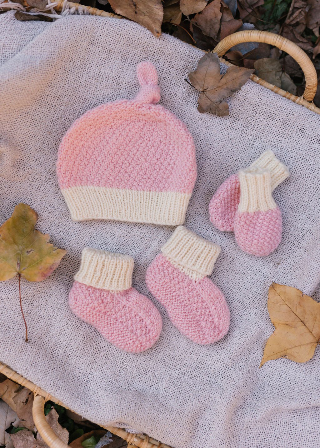 Springbud 100% Merino Gift Set Pink - Acorn Kids Accessories