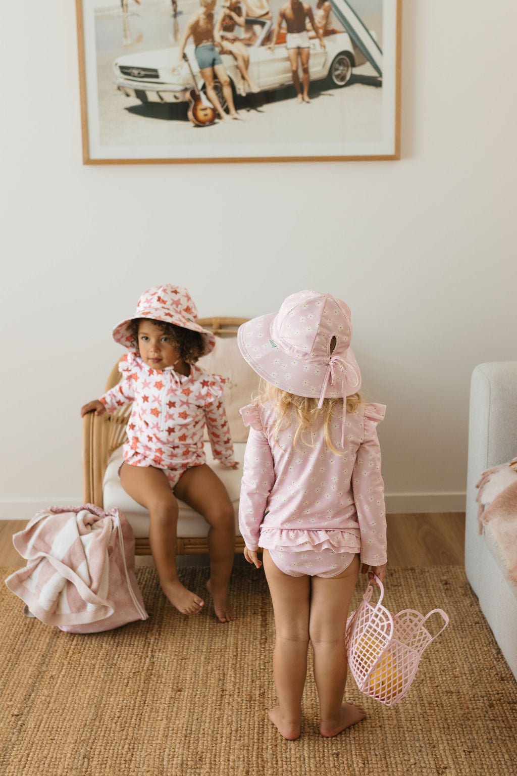 Starfish Wide Brim Swim Hat - Acorn Kids Accessories