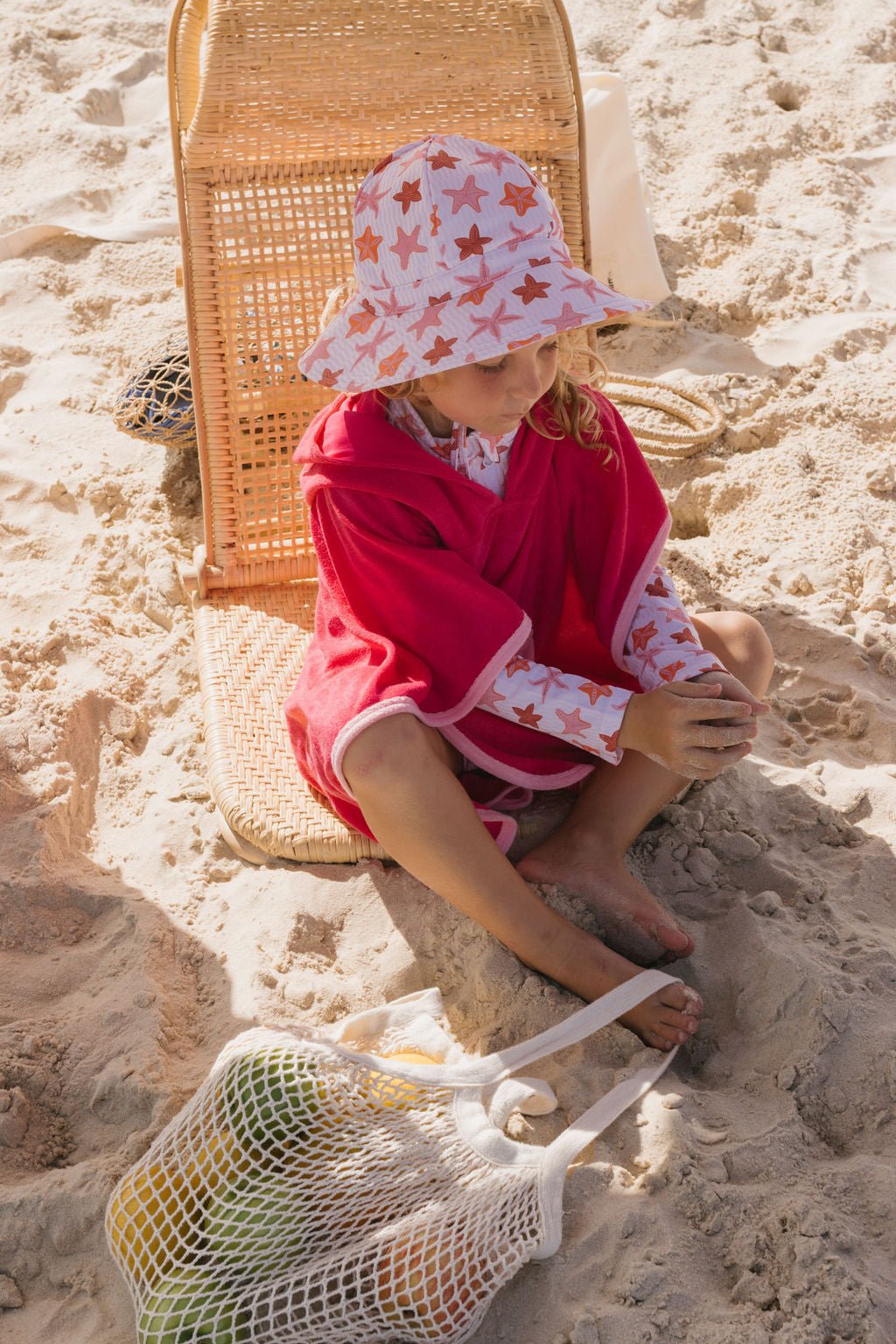 Starfish Wide Brim Swim Hat - Acorn Kids Accessories