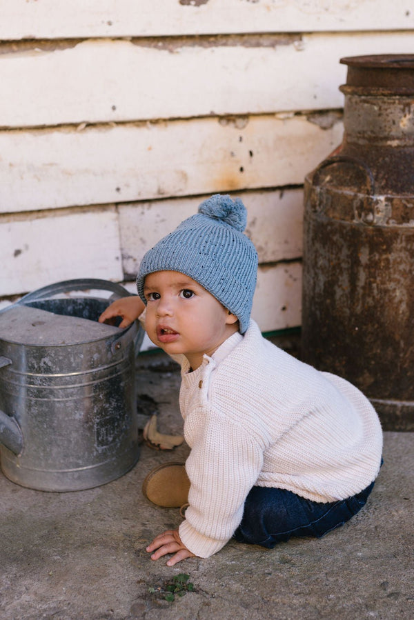 Stargaze Beanie Blue Speckle - Acorn Kids Accessories