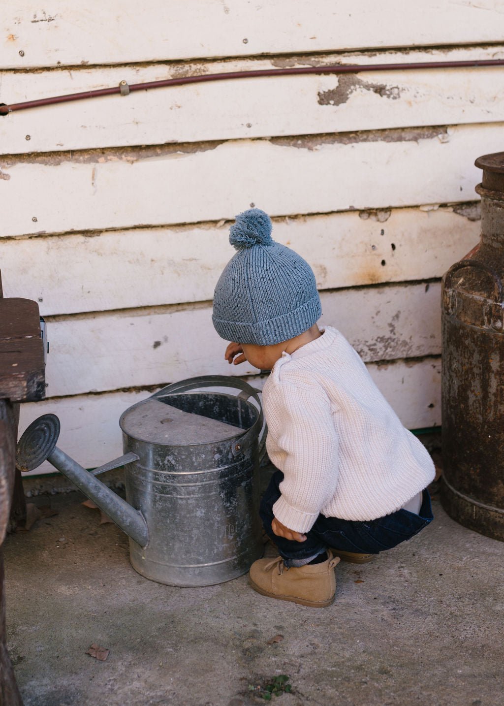 Stargaze Beanie Blue Speckle - Acorn Kids Accessories