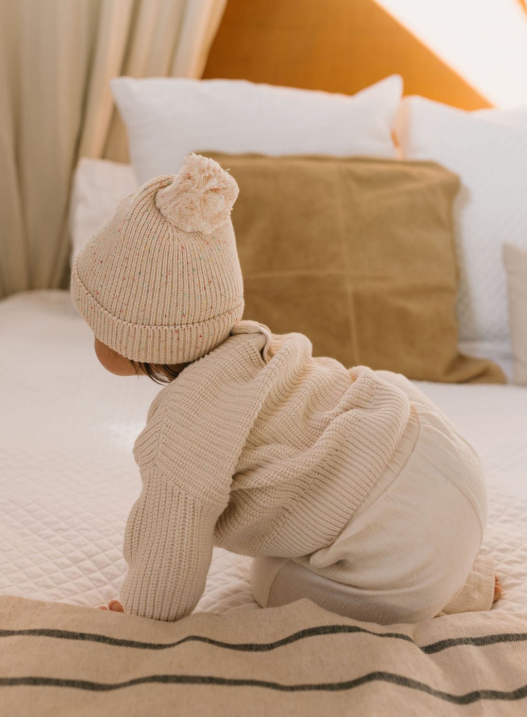 Stargaze Beanie Cream Speckle - Acorn Kids Accessories