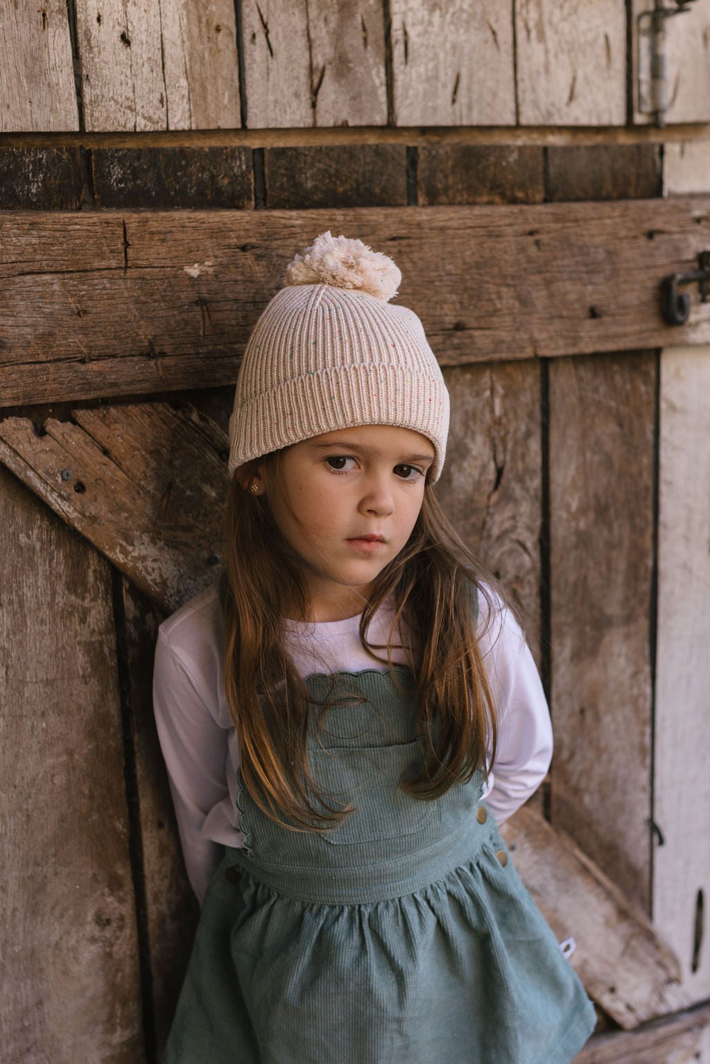 Stargaze Beanie Cream Speckle - Acorn Kids Accessories