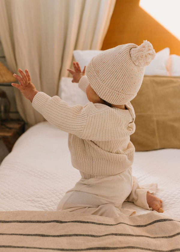 Stargaze Beanie Cream Speckle - Acorn Kids Accessories