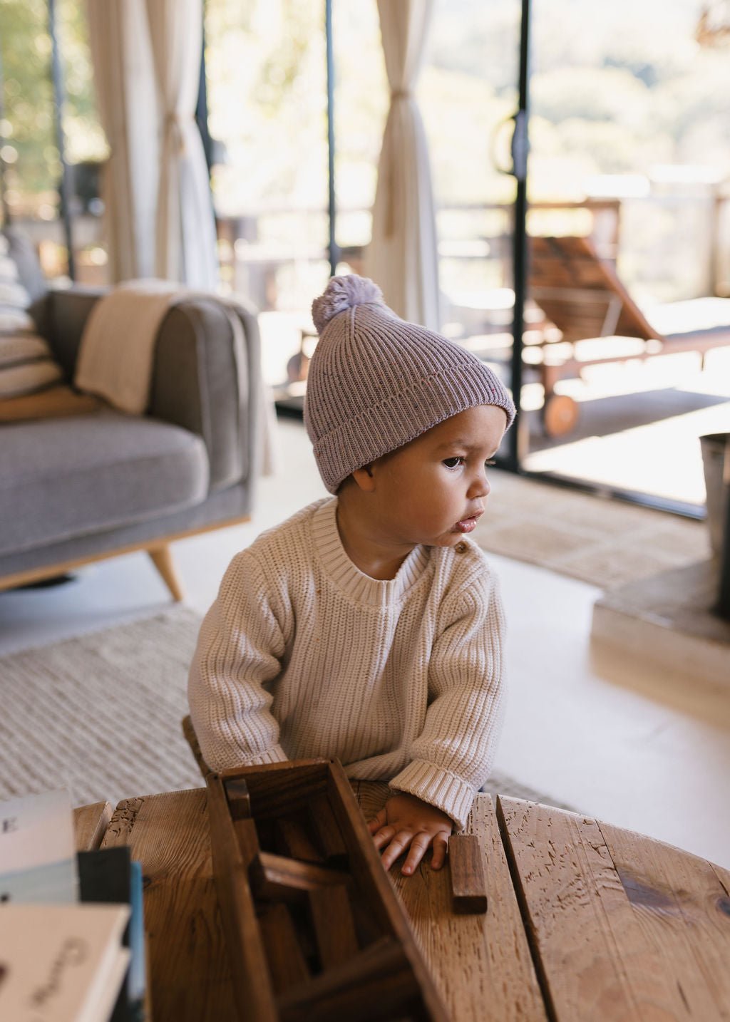 Stargaze Beanie Lavender Speckle - Acorn Kids Accessories