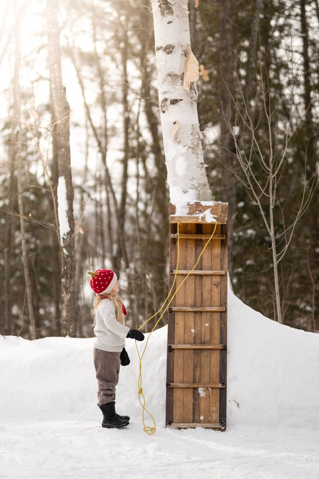 Strawberry Cross Over Scarf - Acorn Kids Accessories