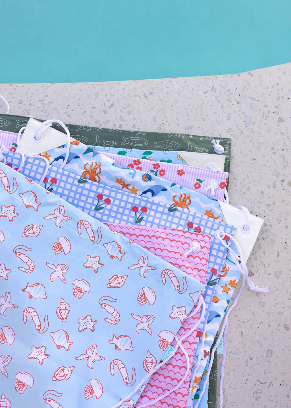 Striped Posy Swim Bag - Acorn Kids Accessories