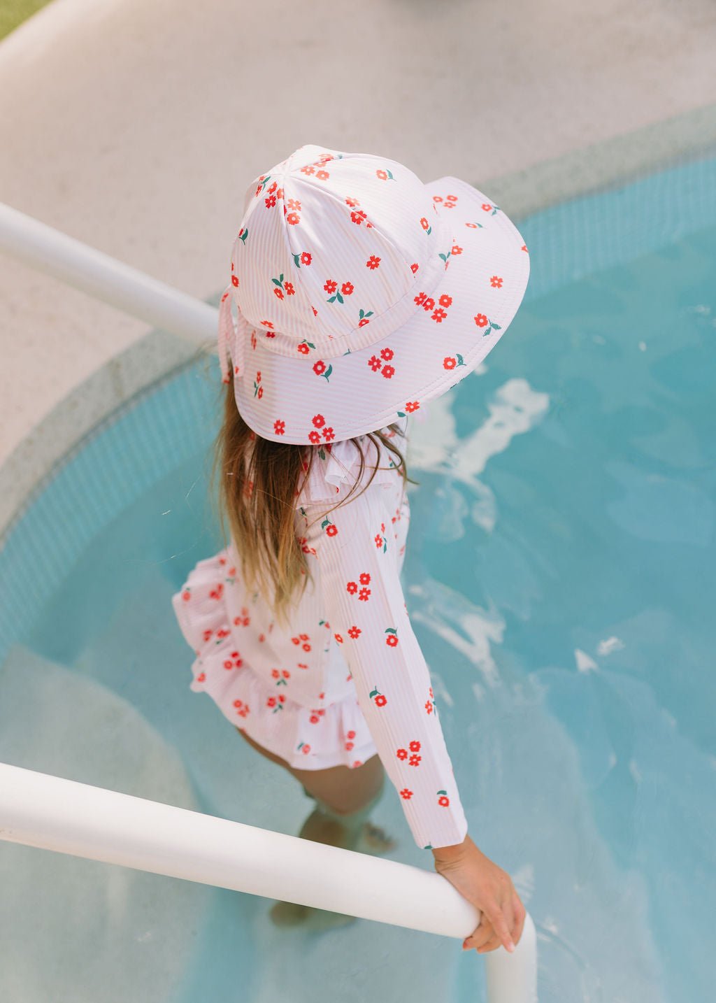 Striped Posy UPF50+ Swimming Set - Acorn Kids Accessories