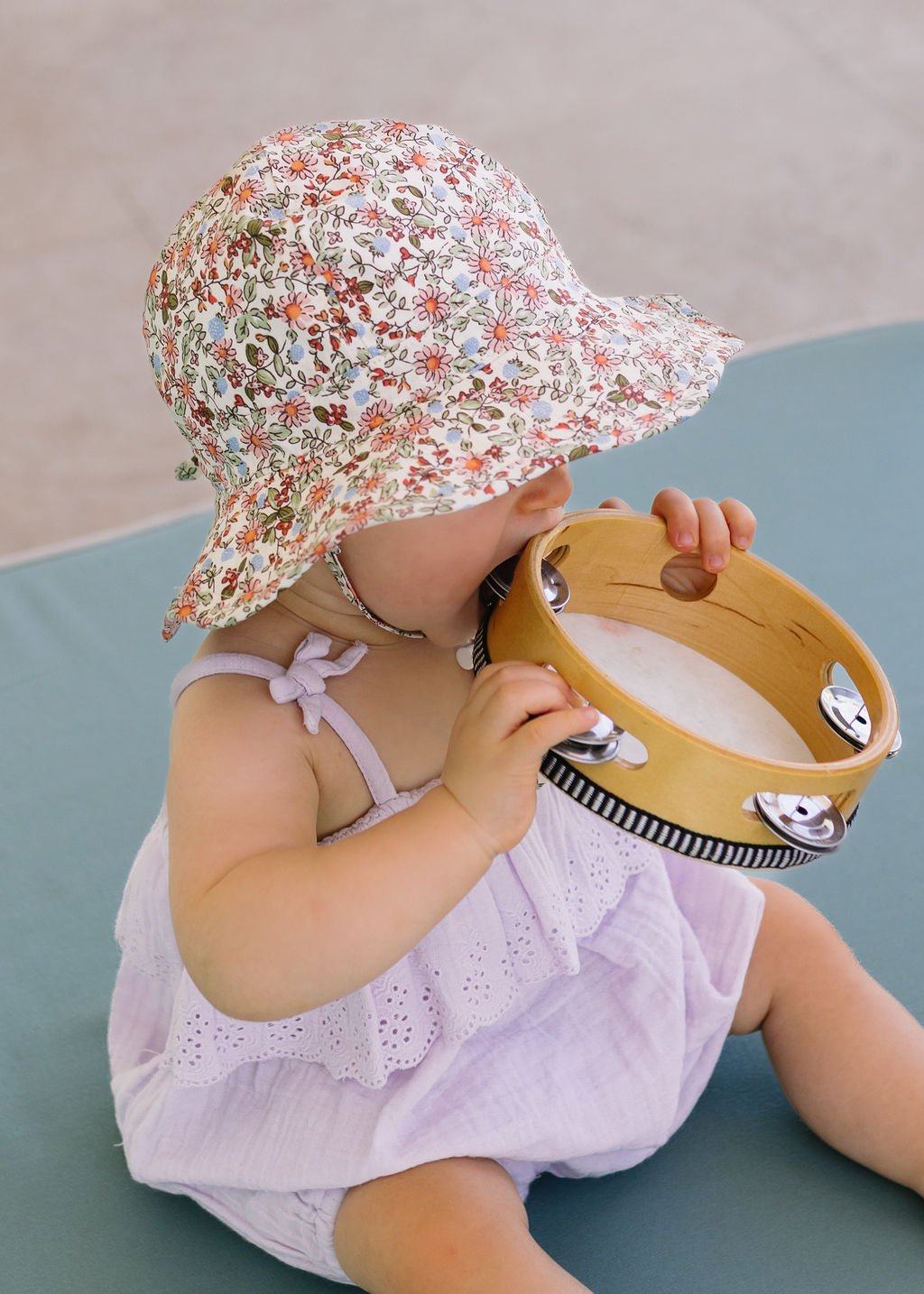 Summer Fields Wide Brim Infant Hat - Acorn Kids Accessories