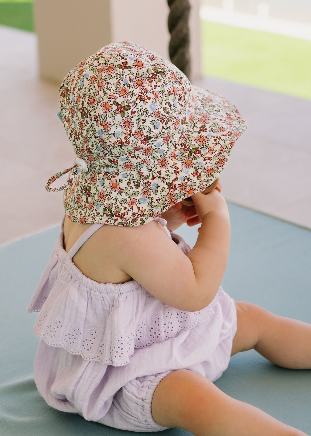 Summer Fields Wide Brim Infant Hat - Acorn Kids Accessories