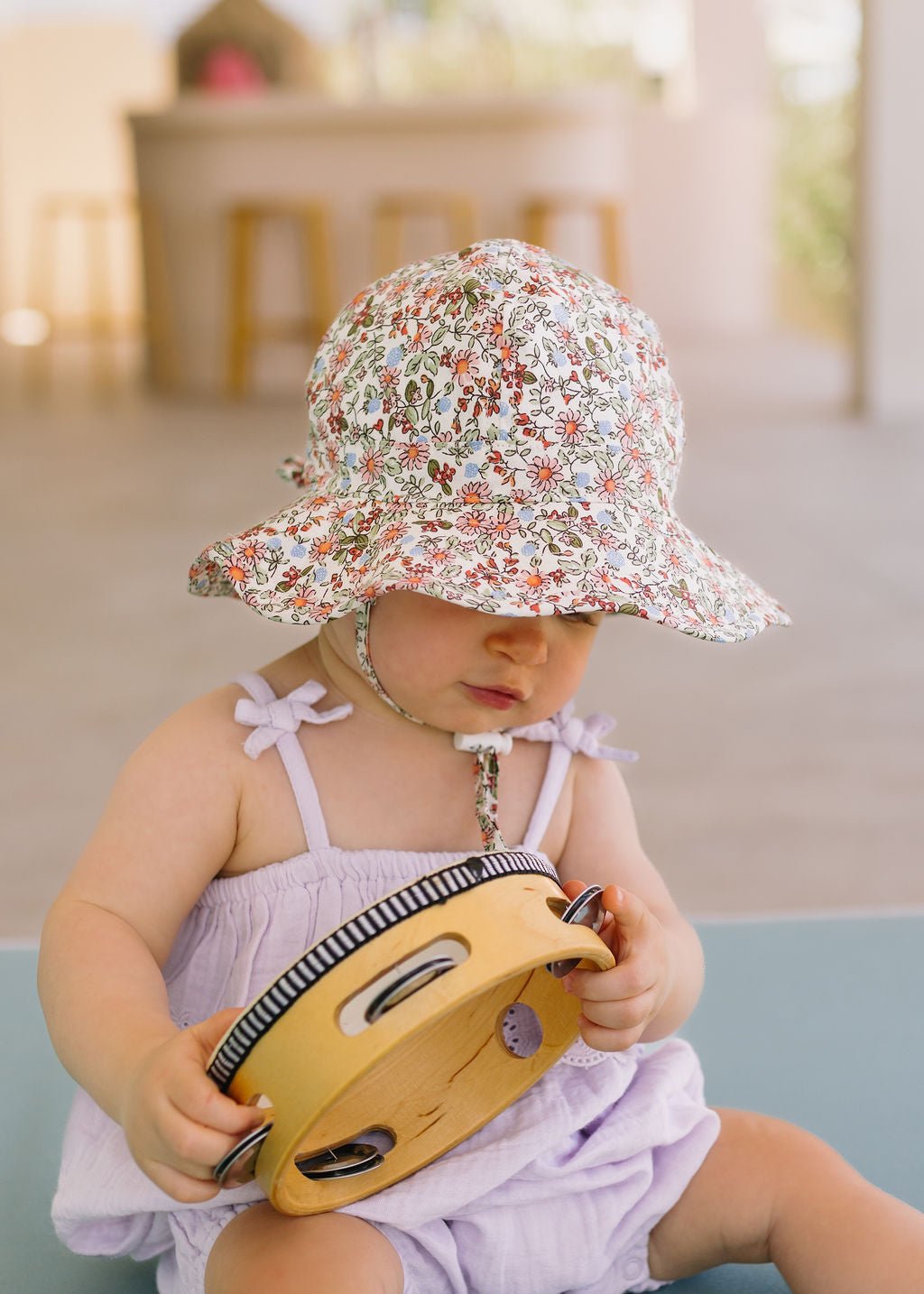 Summer Fields Wide Brim Infant Hat - Acorn Kids Accessories