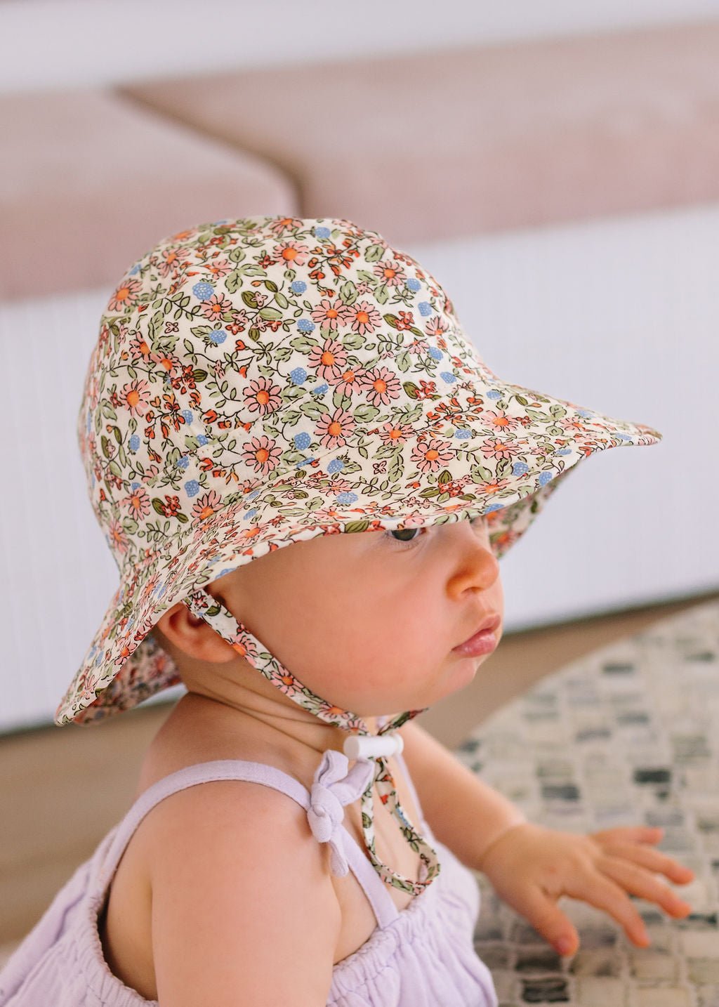 Summer Fields Wide Brim Infant Hat - Acorn Kids Accessories