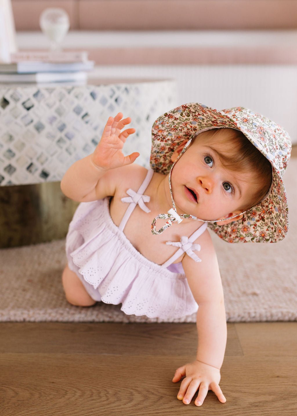 Summer Fields Wide Brim Infant Hat - Acorn Kids Accessories