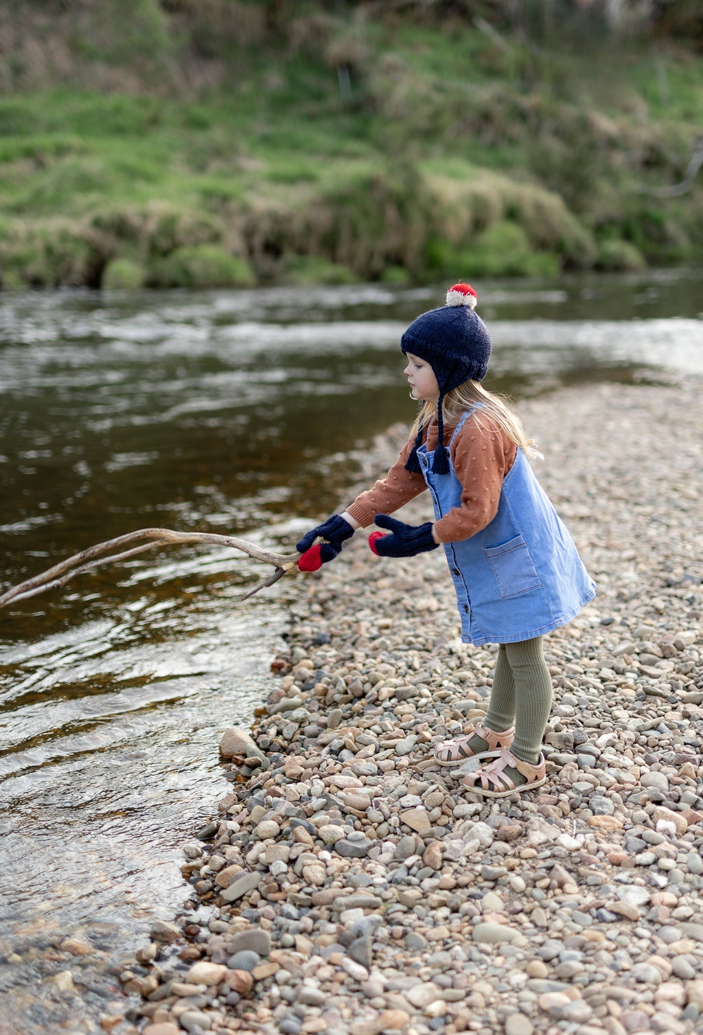 Sunrise Beanie Navy - Acorn Kids Accessories