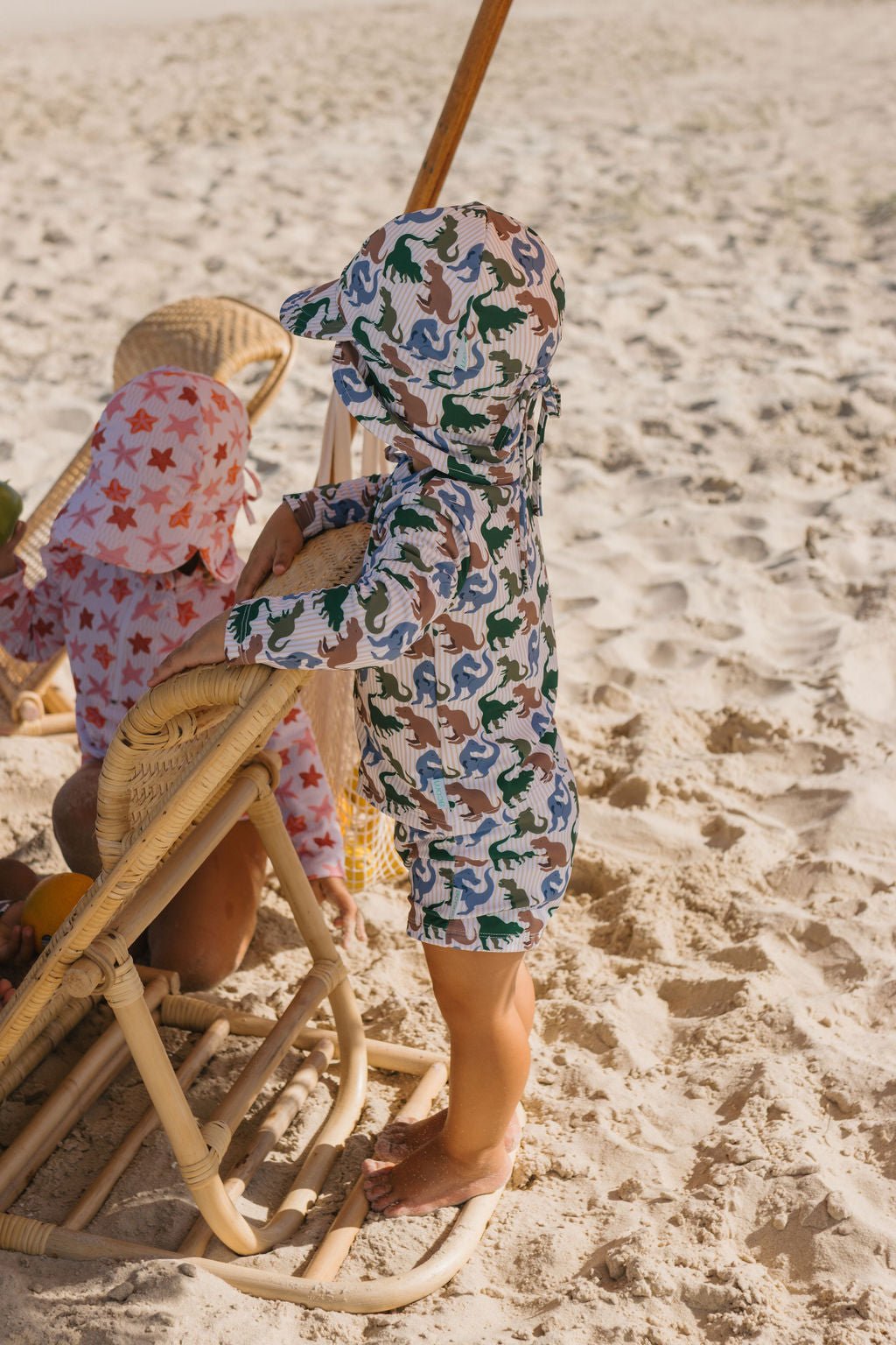 T - Rex Swim Flap Cap - Acorn Kids Accessories