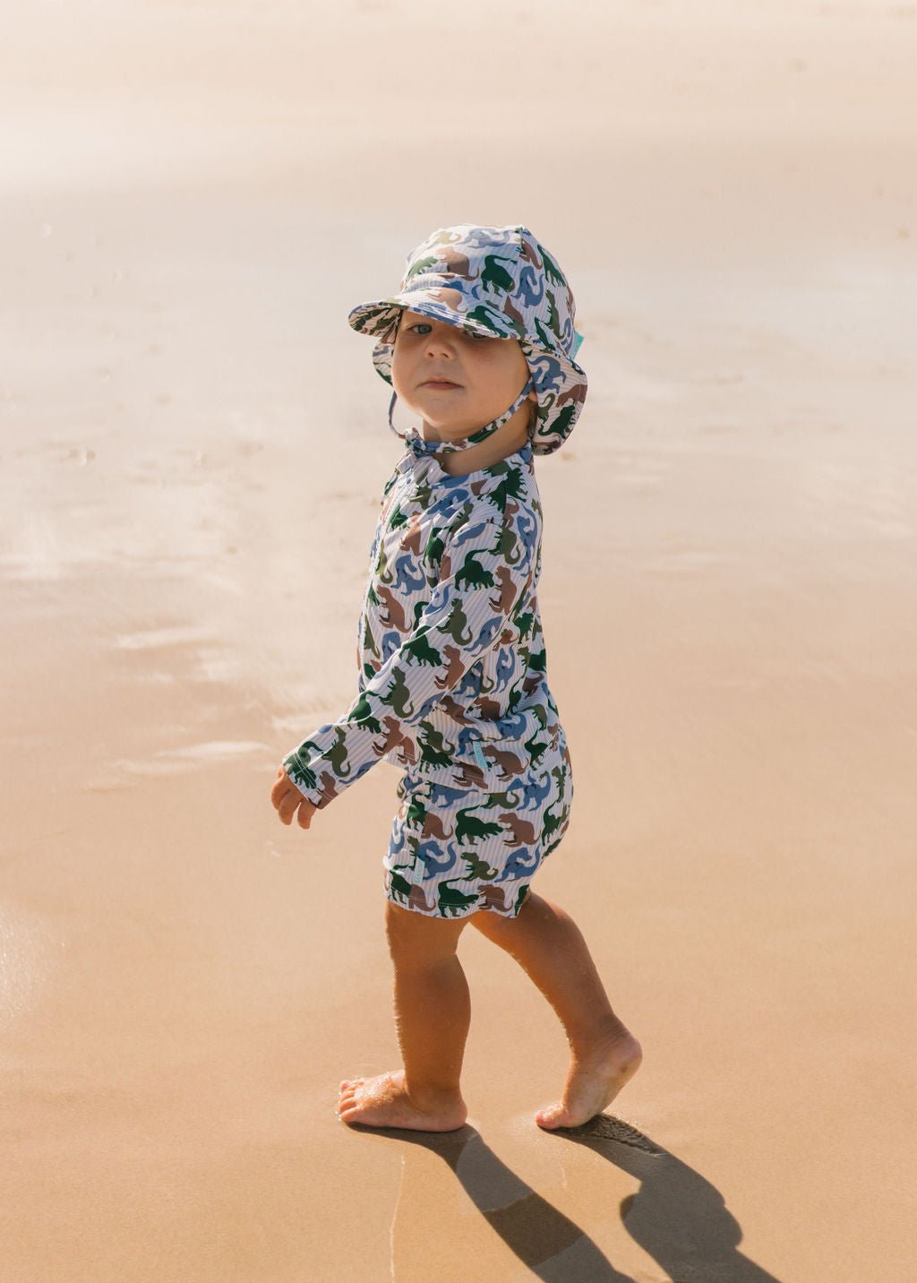 T - Rex Swim Flap Cap - Acorn Kids Accessories