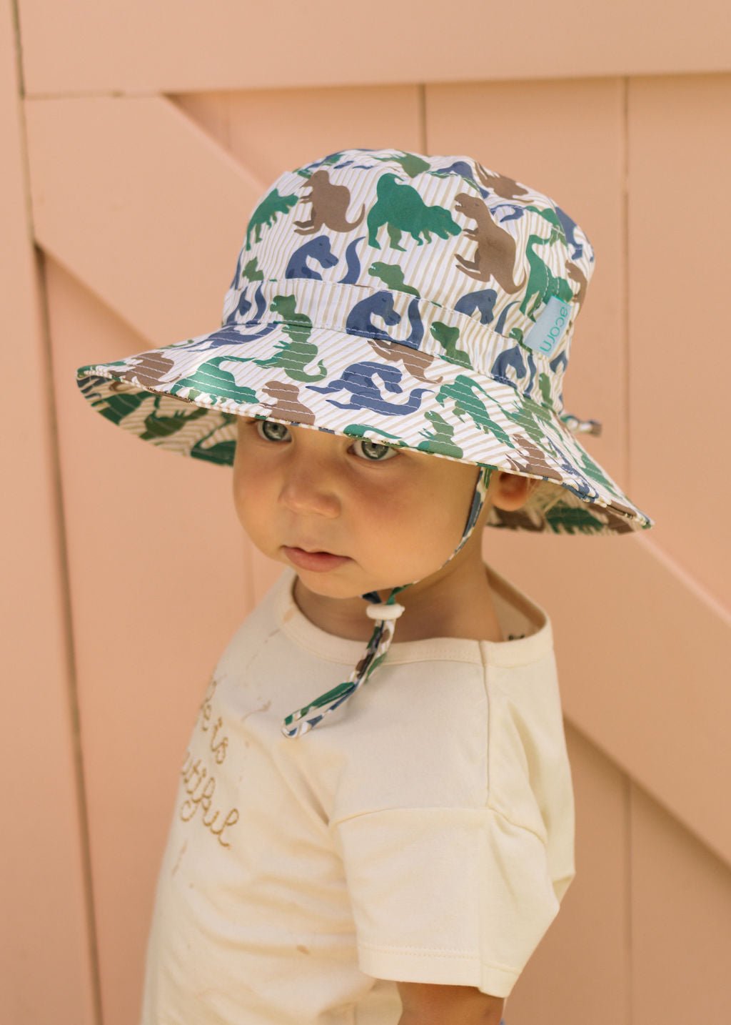 T - Rex Wide Brim Bucket Hat - Acorn Kids Accessories