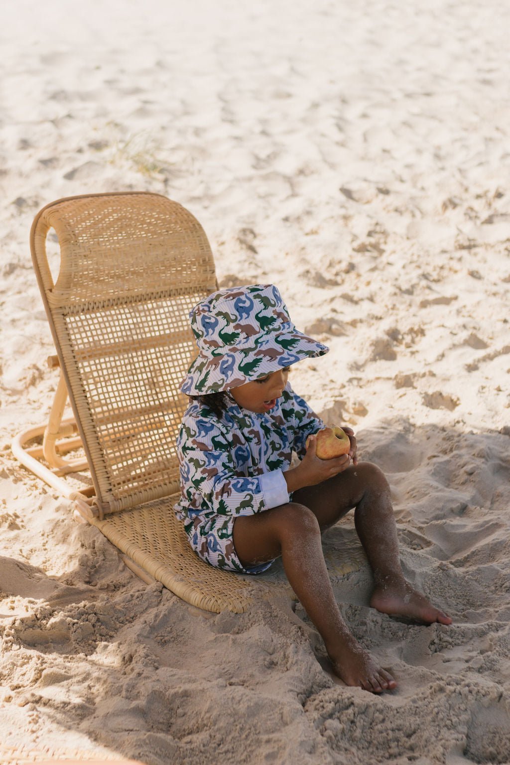 T - Rex Wide Brim Swim Hat - Acorn Kids Accessories