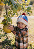 Teddy Beanie Blue & Red - Acorn Kids Accessories