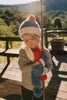 Teddy Beanie Blue & Red - Acorn Kids Accessories