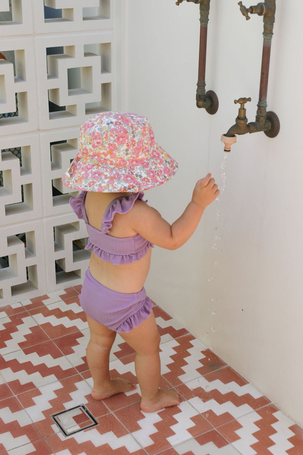 Tessa Broad Brim Bucket Hat - Acorn Kids Accessories