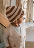 Tokyo Merino Beanie Caramel Stripe - Acorn Kids Accessories