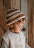 Tokyo Merino Beanie Caramel Stripe - Acorn Kids Accessories