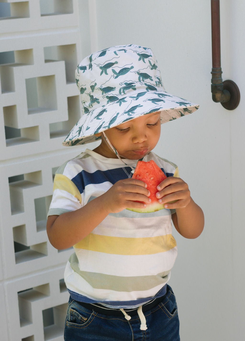 Turtles Wide Brim Bucket Hat - Acorn Kids Accessories