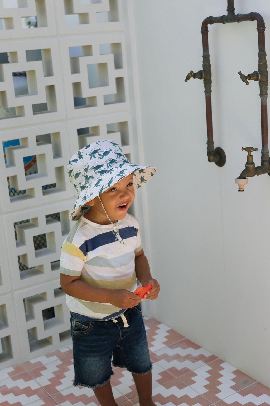 Turtles Wide Brim Bucket Hat - Acorn Kids Accessories