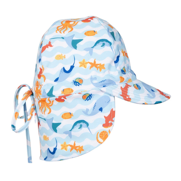 Under The Sea Swim Flap Cap - Acorn Kids Accessories