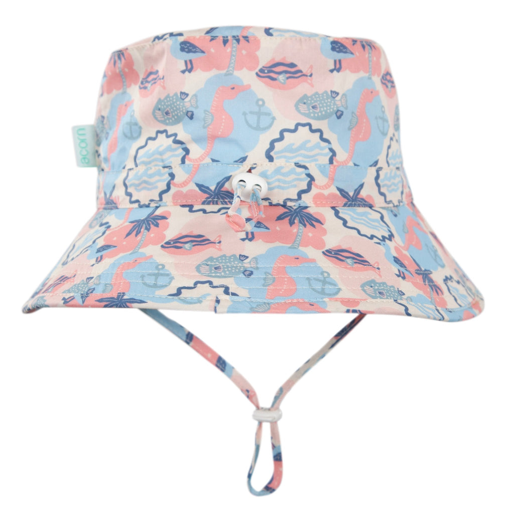 Vacation Broad Brim Bucket Hat - Acorn Kids Accessories
