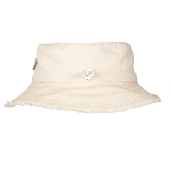 Vanilla Frayed Bucket Hat - Adult - Acorn Kids Accessories
