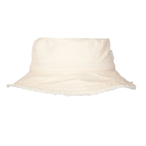 Vanilla Frayed Bucket Hat - Adult - Acorn Kids Accessories