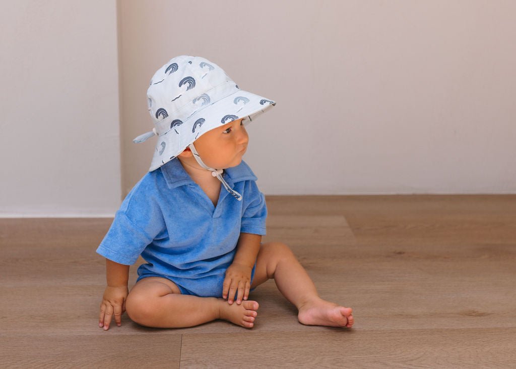 Wave Curl Wide Brim Infant Hat - Acorn Kids Accessories
