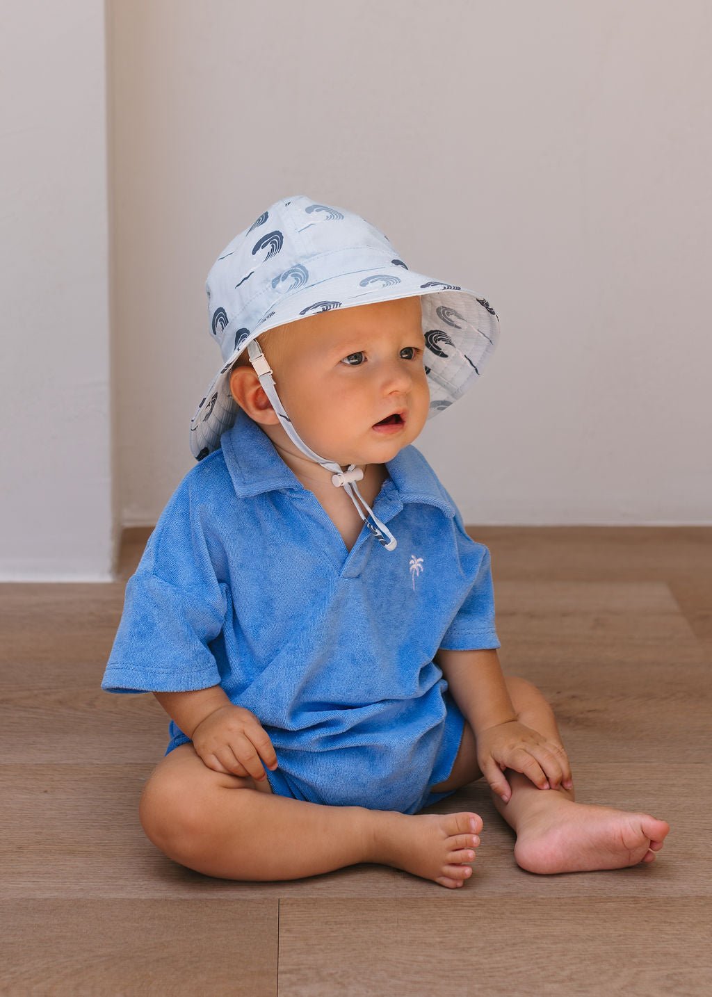 Wave Curl Wide Brim Infant Hat - Acorn Kids Accessories