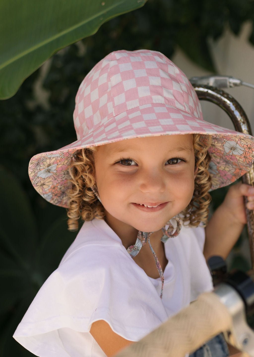 Yasmine Wide Brim Reversible Sunhat - Acorn Kids Accessories