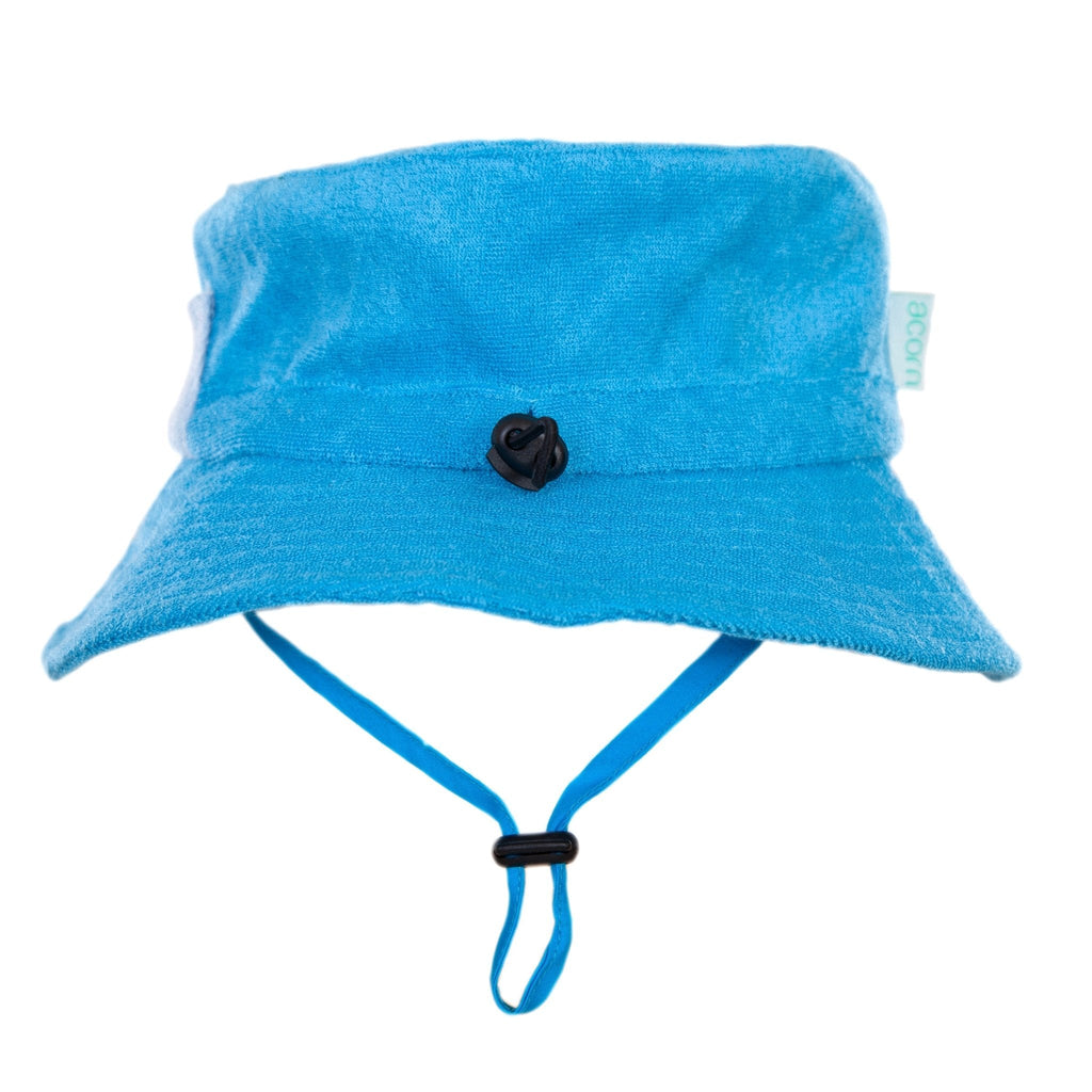 Azure Terry Towelling Bucket Hat - Acorn Kids Accessories