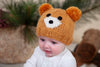 Bear Face Beanie Caramel - Acorn Kids Accessories