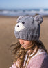 Bear Face Beanie Grey - Acorn Kids Accessories