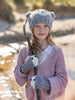 Bear Face Beanie Grey - Acorn Kids Accessories