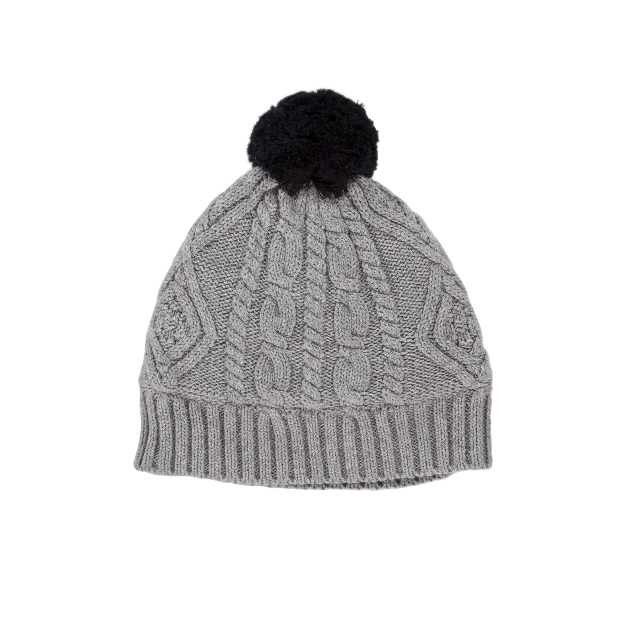 Cable Knit Beanie Grey | Acorn Kids