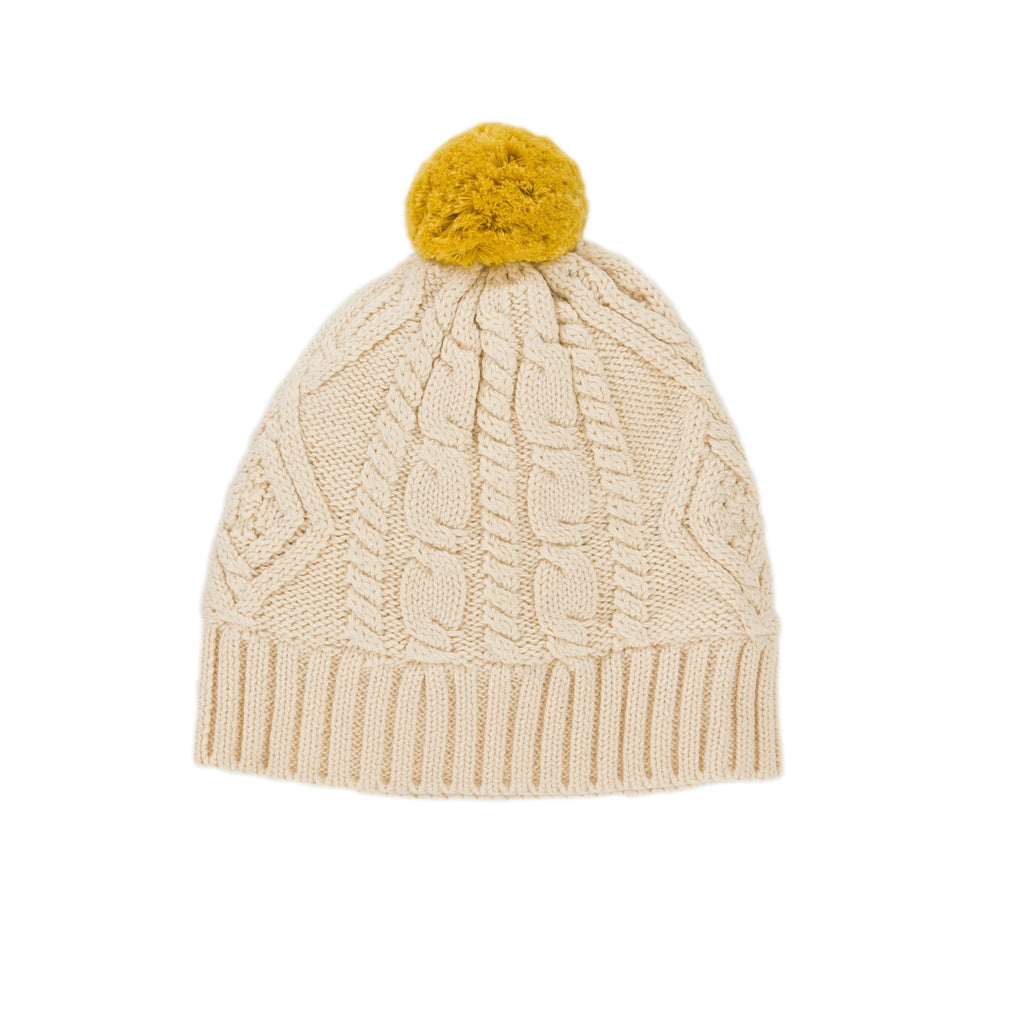 Cable Knit Beanie Oatmeal - Acorn Kids Accessories