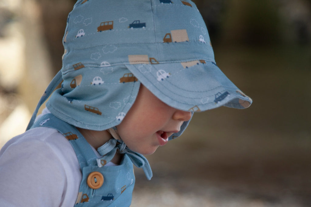 Cars Baby Flap Cap - Acorn Kids Accessories