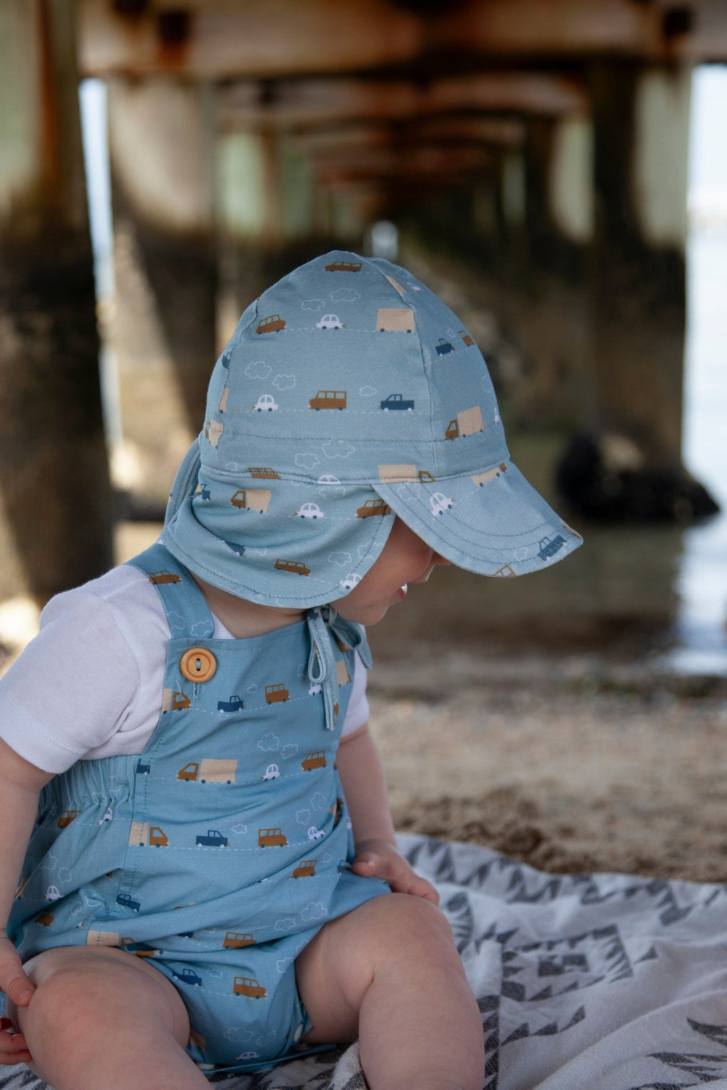 Cars Baby Flap Cap - Acorn Kids Accessories