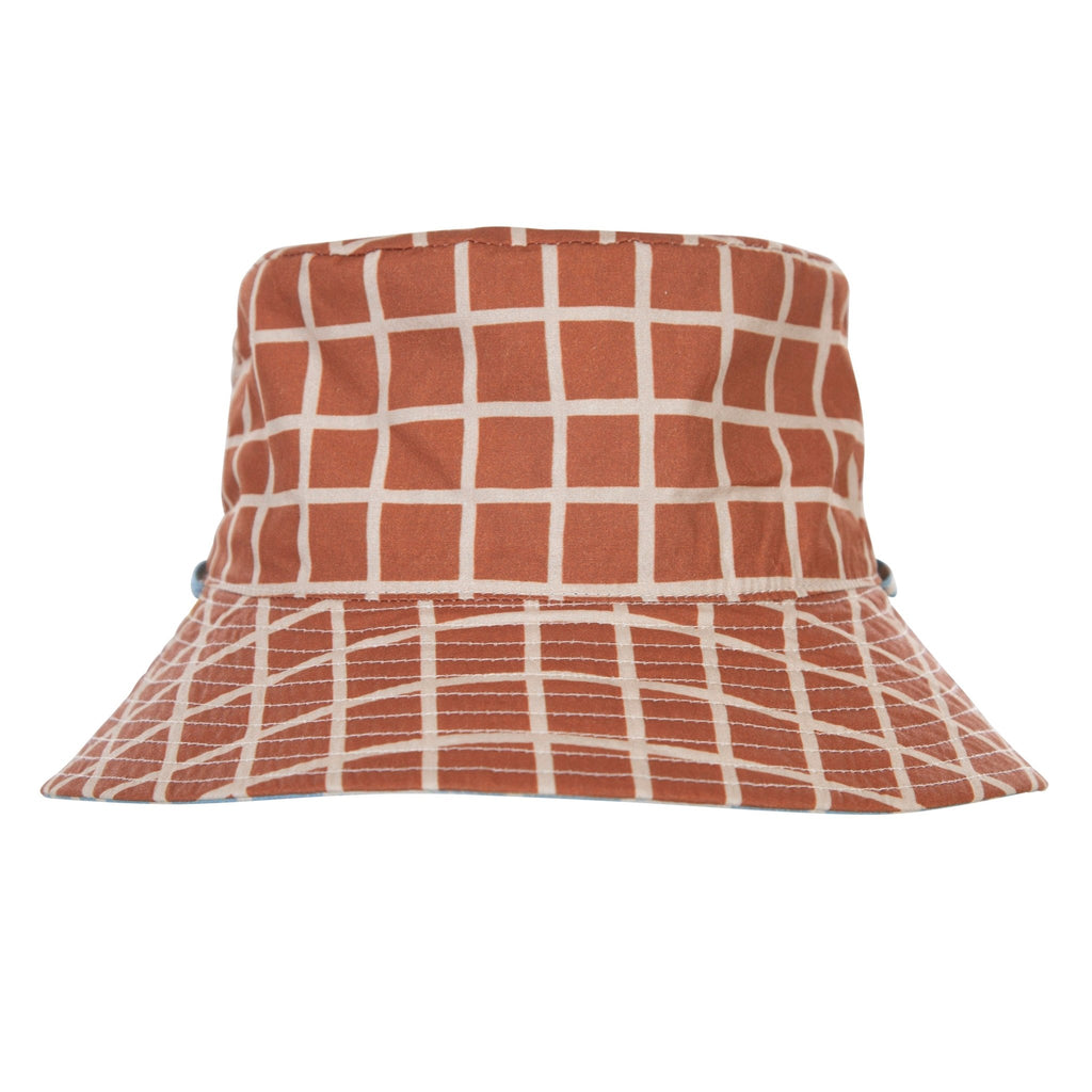 Checks Reversible Bucket Hat - Acorn Kids Accessories