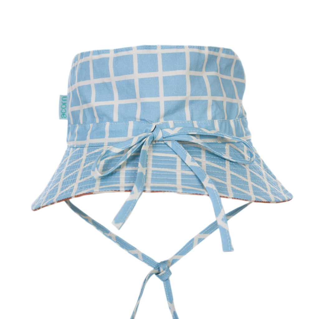Checks Reversible Bucket Hat - Acorn Kids Accessories